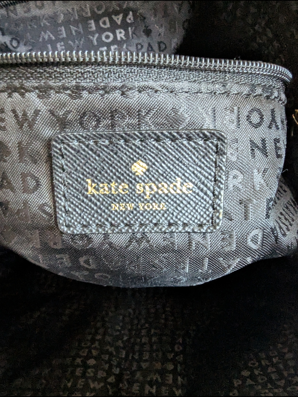 Kate Spade New York Justyne Nylon Hobo Bag in black. - Picture 9 of 11
